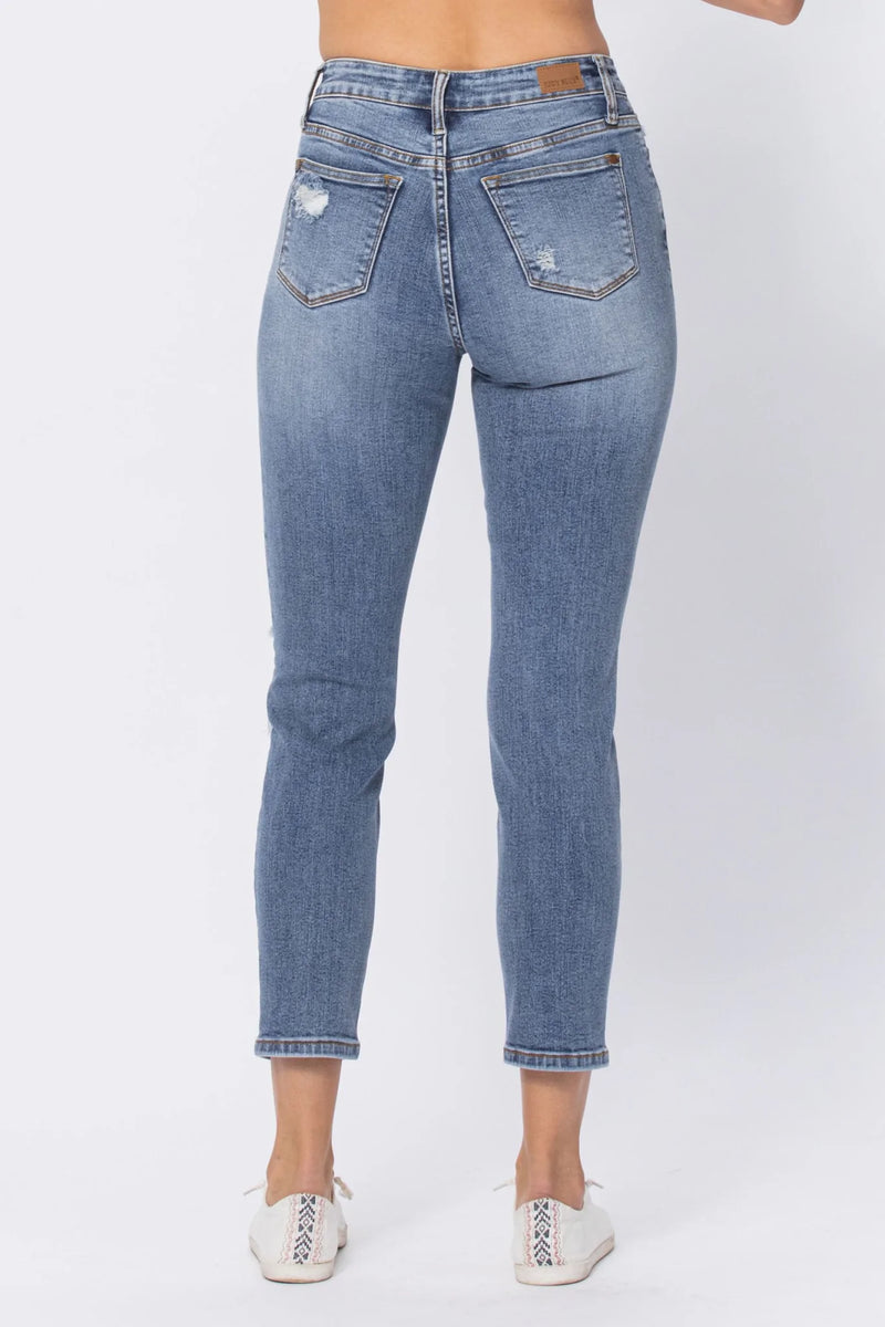 Judy Blue High Rise Destroyed Skinny Jeans
