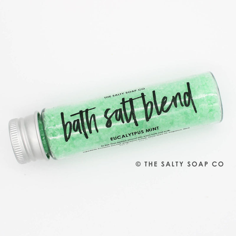 Salty Soap Co. Eucalyptus Mint Bath Salt Tube